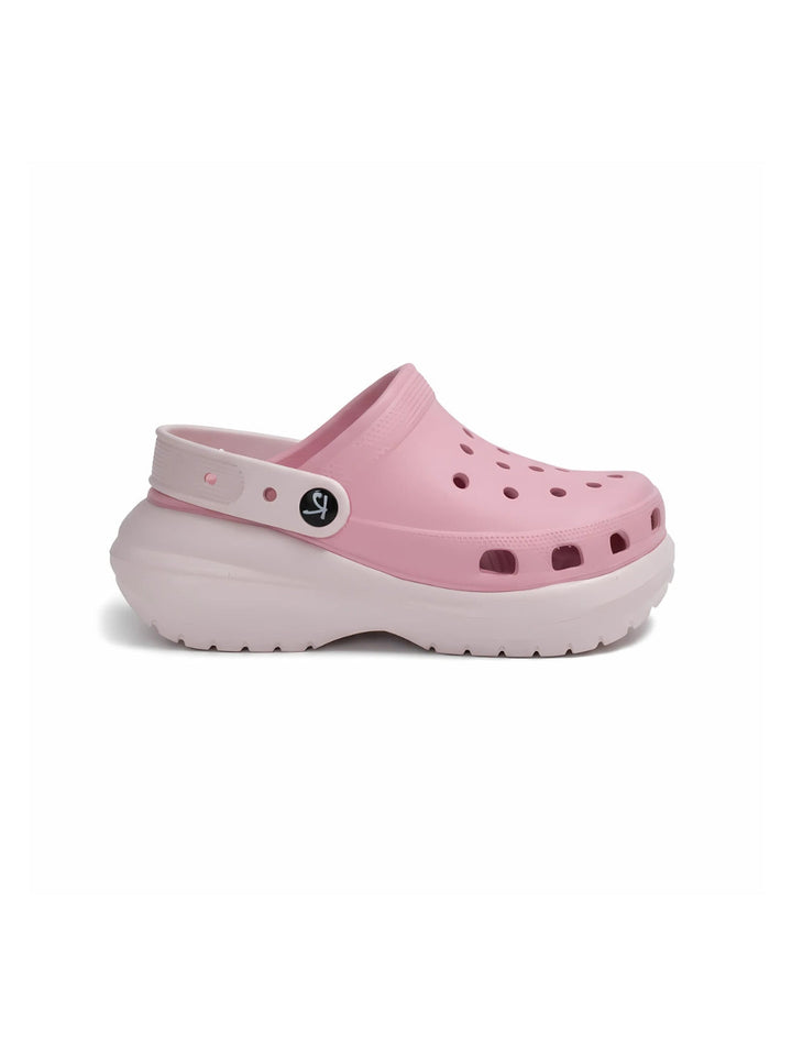 Baby Pink Dual Color Clogs