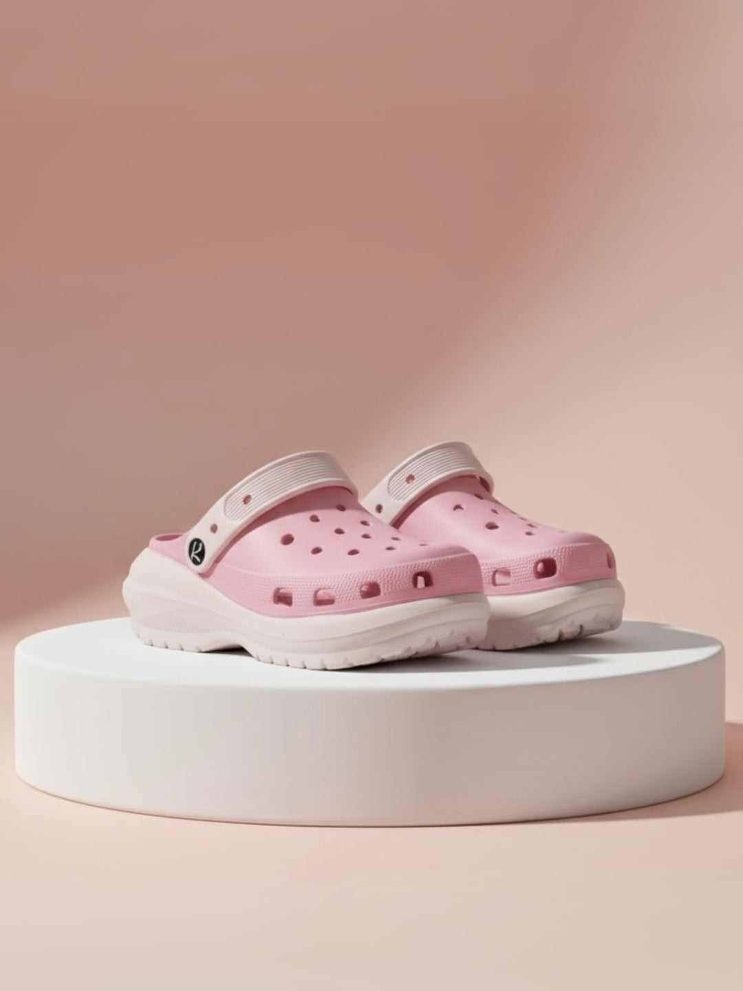 Baby Pink Dual Color Clogs