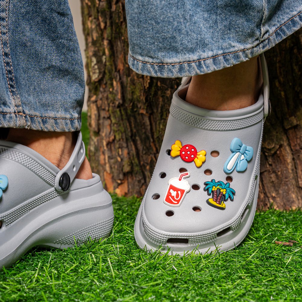 Slate Grey Heel Clogs - Indifeet