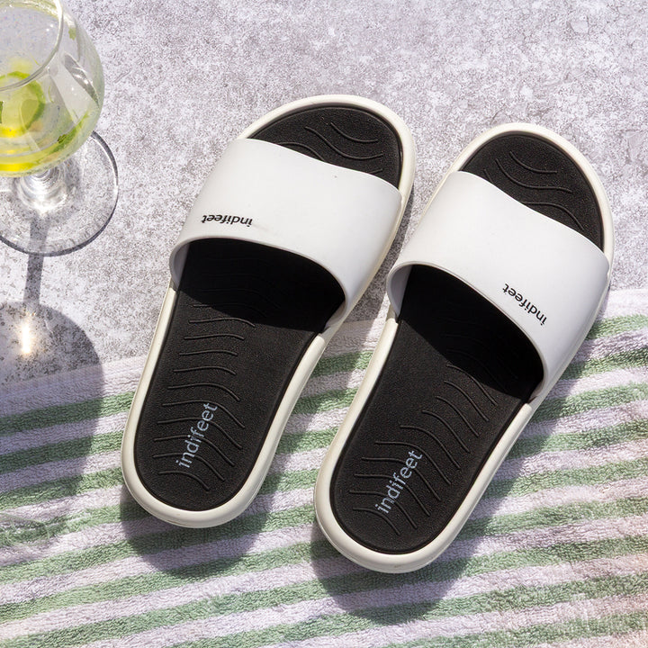 White Rubber Sliders