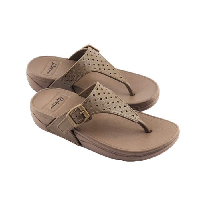 Brown Thong Platform Flip-Flops