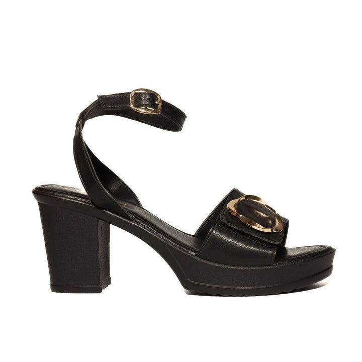 Stylish Black Block Heel Sandals