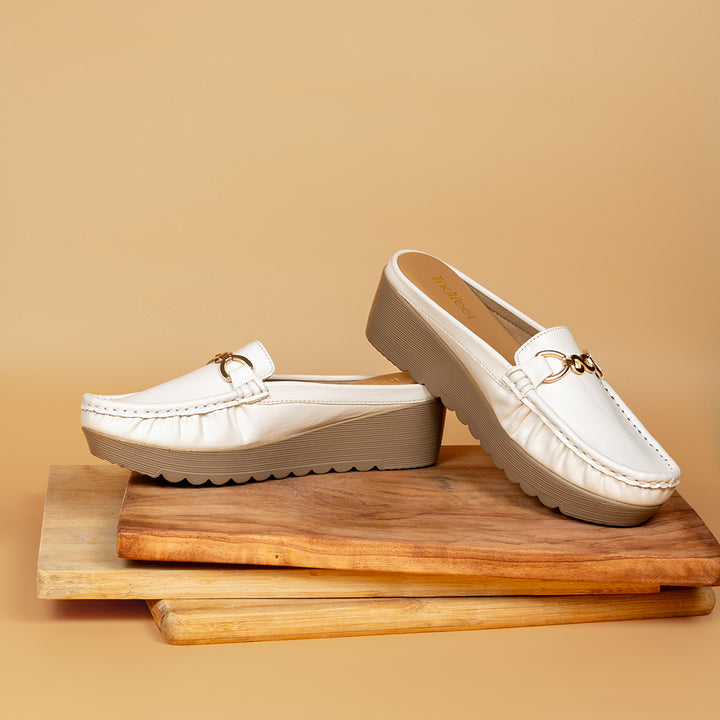 White Vegan Ballerina Shoes