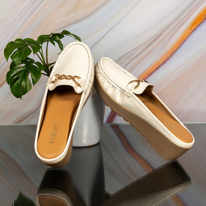 White Vegan Ballerina Shoes