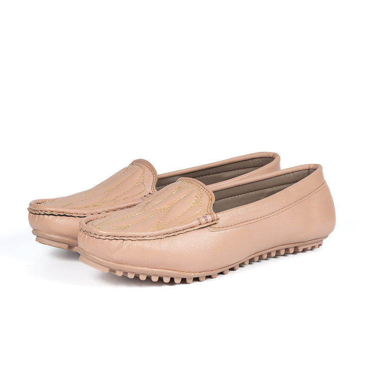Loafer Shoes in Peach