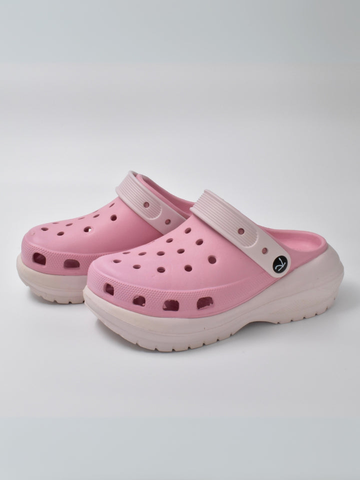 Baby Pink Dual Color Clogs