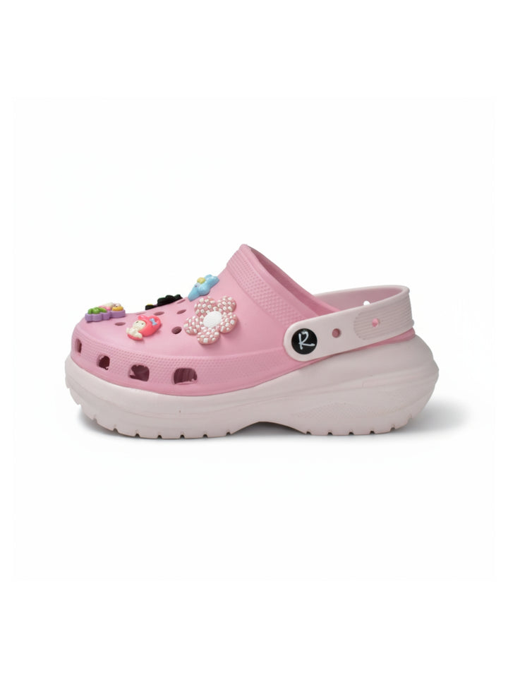 Baby Pink Dual Color Clogs
