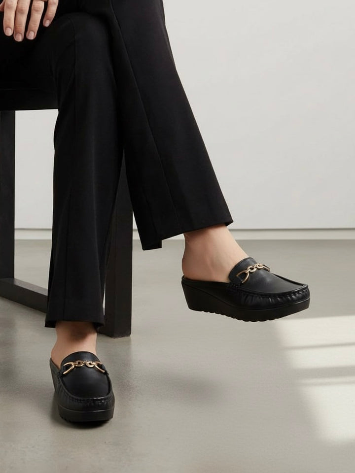 Black Vegan Ballerina Shoes