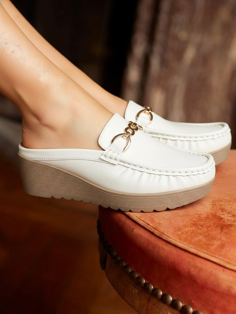 White Vegan Ballerina Shoes