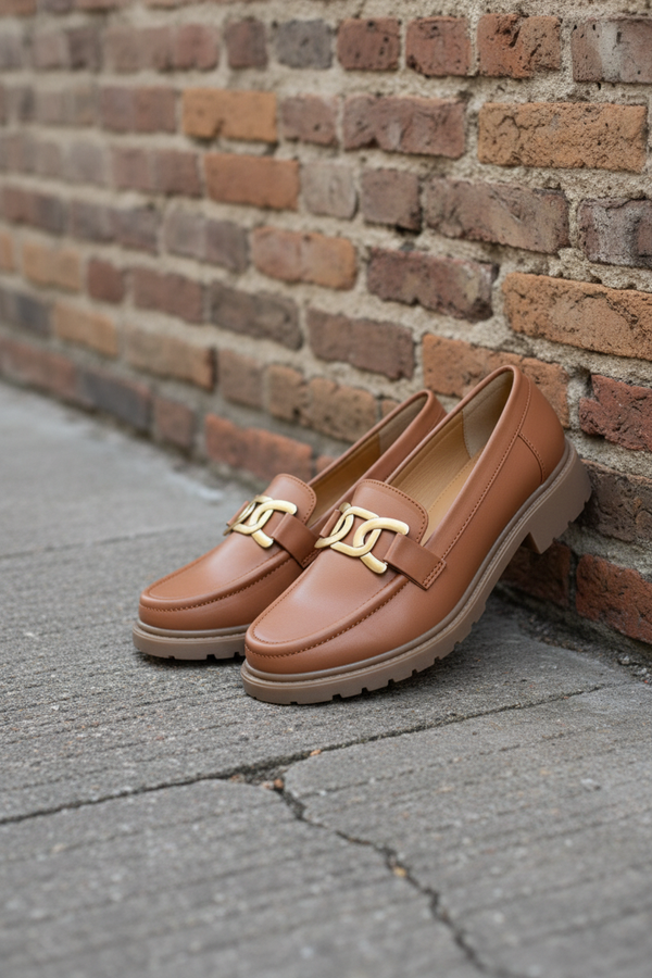 Loafer Formal Shoes in Tan