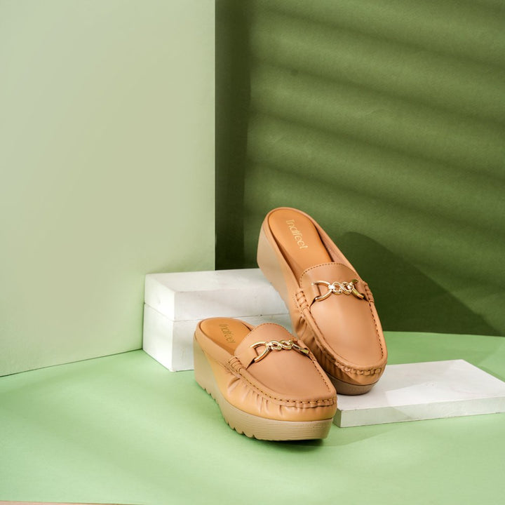 Beige Vegan Ballerina Shoes