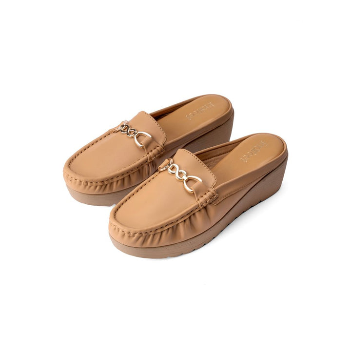 Beige Vegan Ballerina Shoes