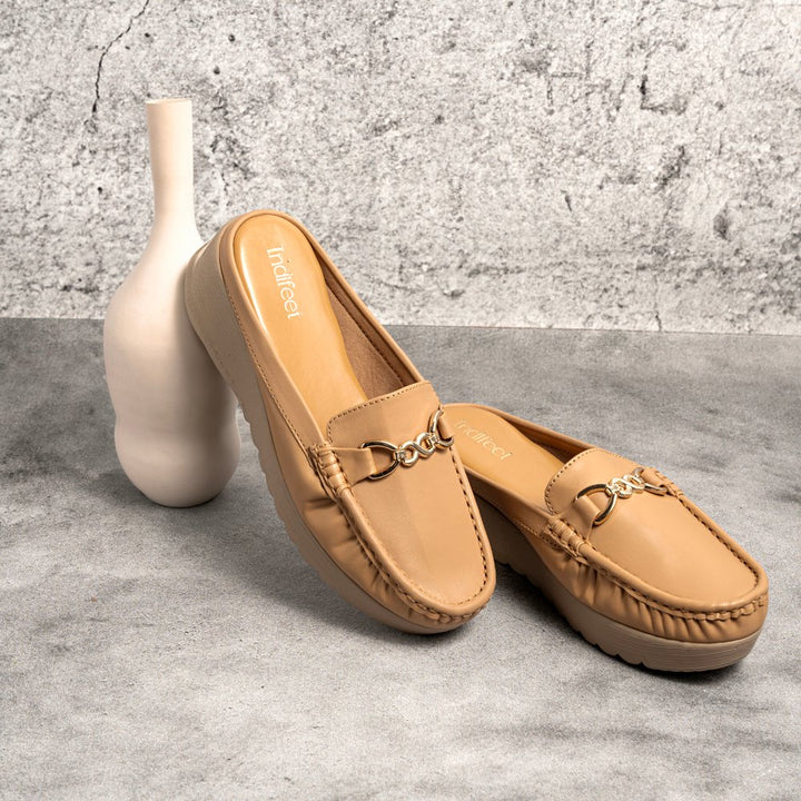 Beige Vegan Ballerina Shoes