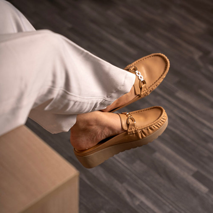 Beige Vegan Ballerina Shoes