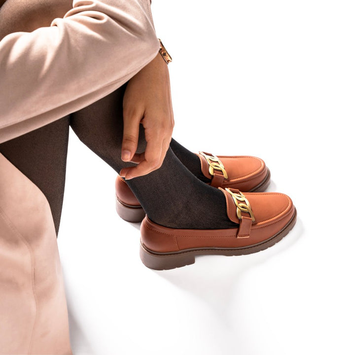 Loafer Formal Shoes in Tan