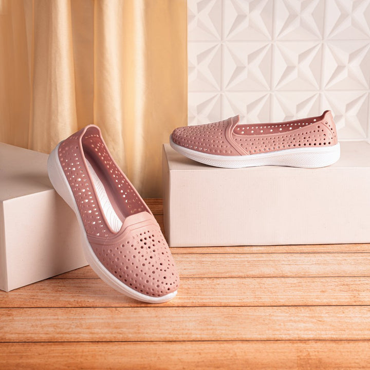 Rubber Flat Ballet Peach