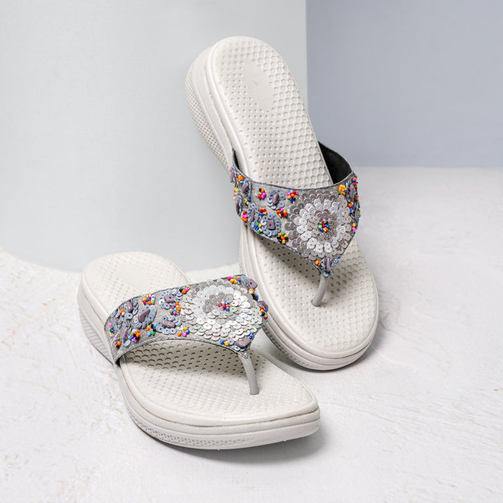 Sequence Blue Comfortable Slippers