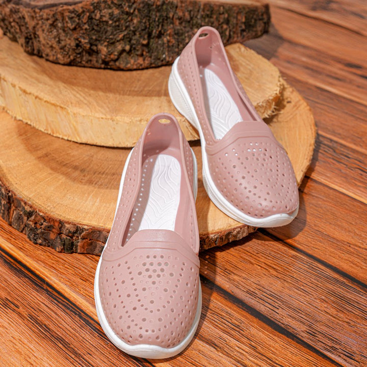 Rubber Flat Ballet Peach