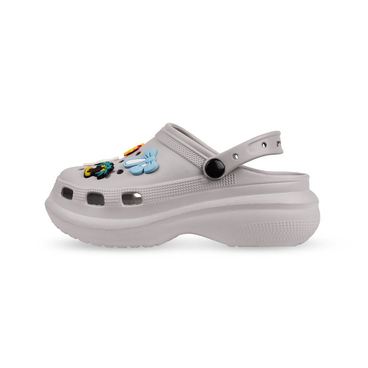Slate Grey Heel Clogs