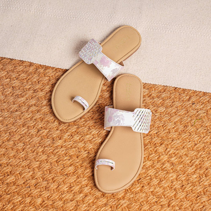 Lavender Toe Ring Flats