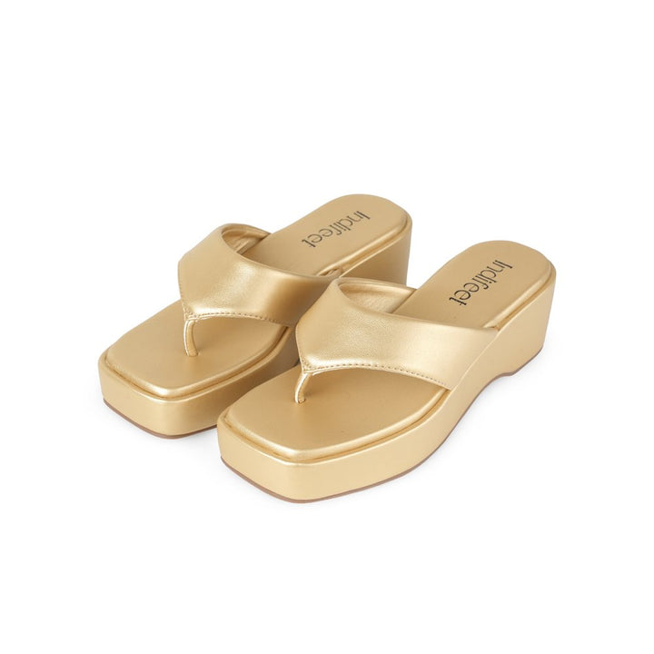 Gold Platform Heel Sandals