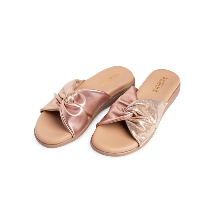 Rose Gold knot Flats
