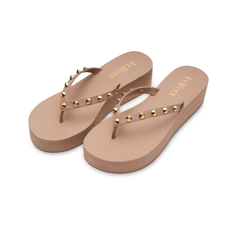 Super Light Beige Platform Sandals