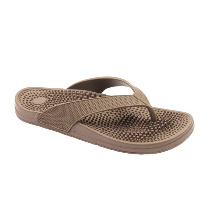 Brown Accu Pressure Slippers