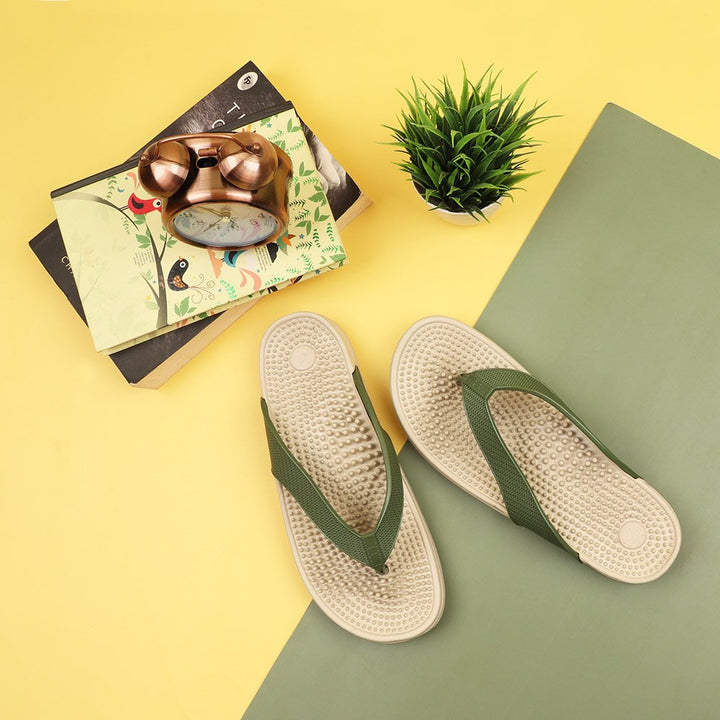 Green Accu Pressure Slippers