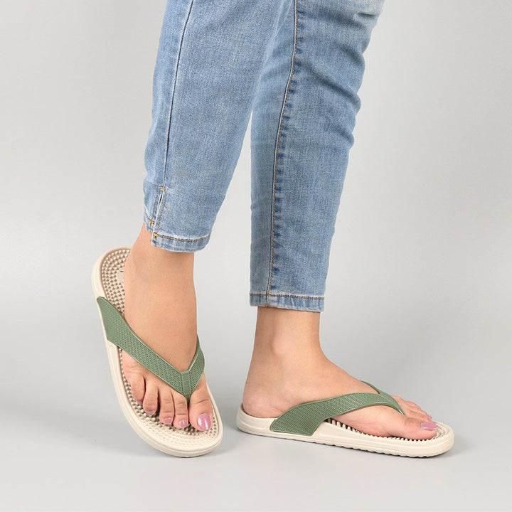 Green Accu Pressure Slippers