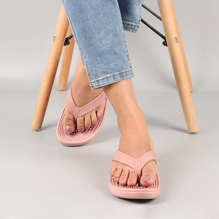 Pink Accu Pressure Slippers