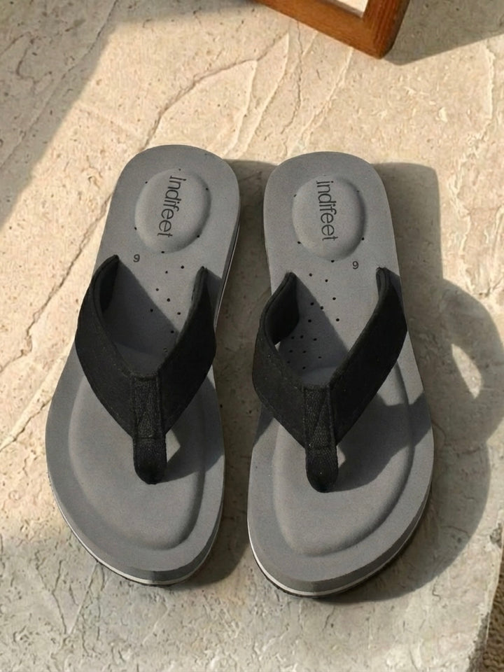 Dark Grey Orthopedic Slippers with extra cushion