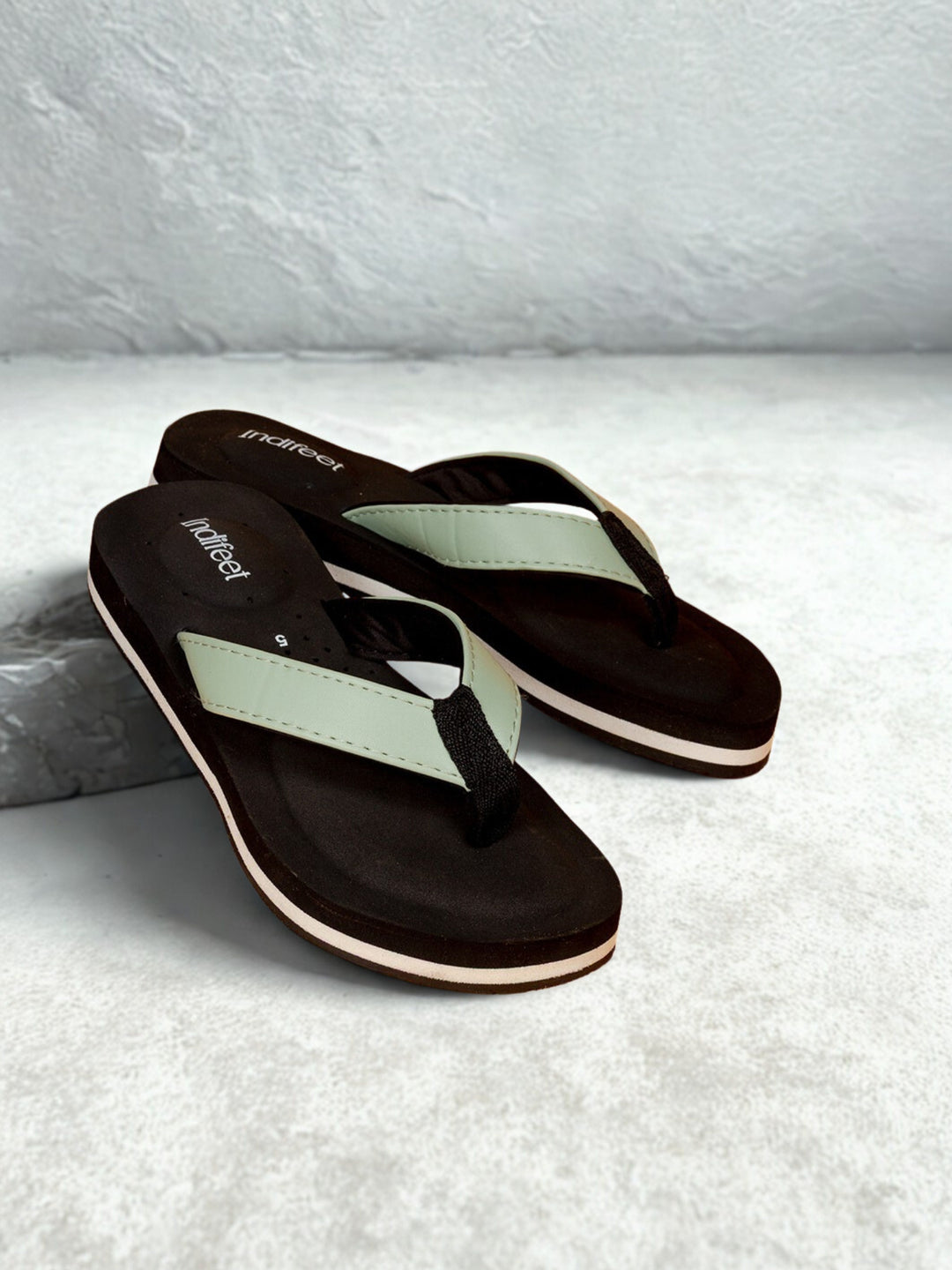 Green Orthopedic Medical Slippers with extra cushion - Indifeet