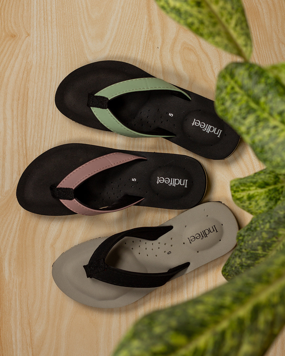 Green Orthopedic Medical Slippers with extra cushion - Indifeet