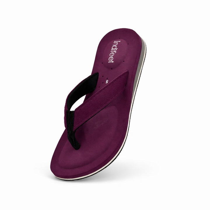 Dark purple Orthopedic Slippers with extra cushion