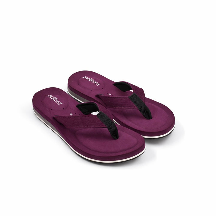 Dark purple Orthopedic Slippers with extra cushion