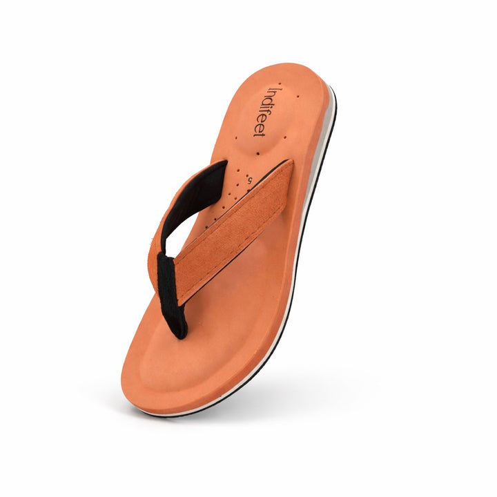Orange Orthopedic Slippers with extra cushion
