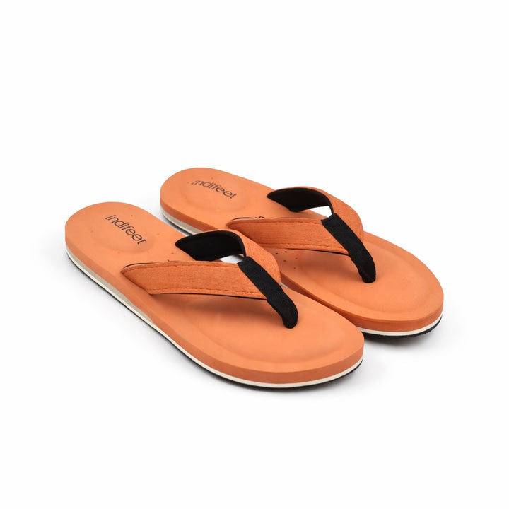 Orange Orthopedic Slippers with extra cushion