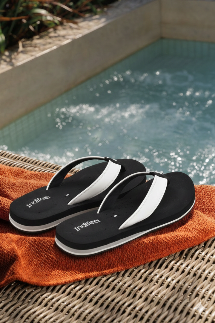 White Orthopedic Slippers with extra cushion