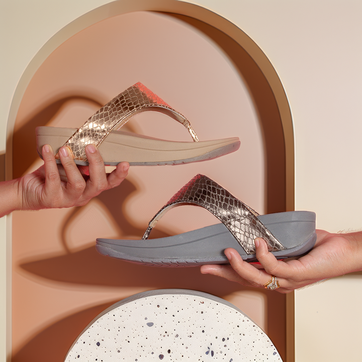 Silver Textured Platform Heels Sandals