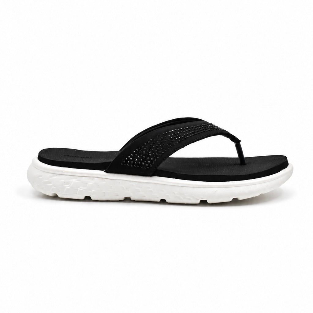 Black Studded Comfort Slippers Indifeet x Groway