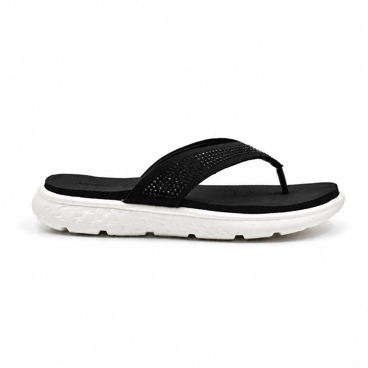 Black Studded Comfort Slippers Indifeet x Groway